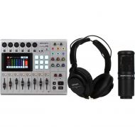 Zoom PodTrak P8 Portable Podcasting Recorder with Microphone and Headphones Bundle