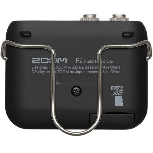  Zoom F2 Ultracompact Portable Field Recorder with Lavalier Microphone