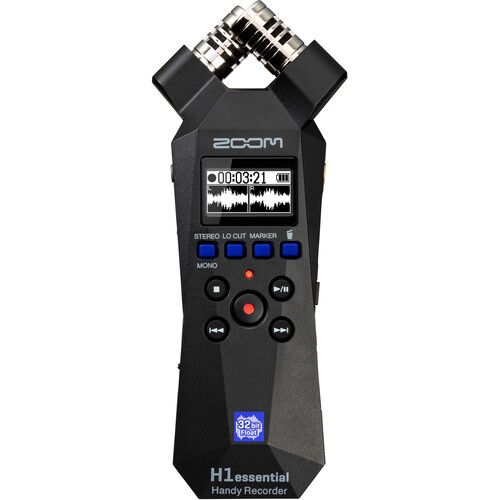  Zoom H1essential 2-Track 32-Bit Float Portable Audio Recorder