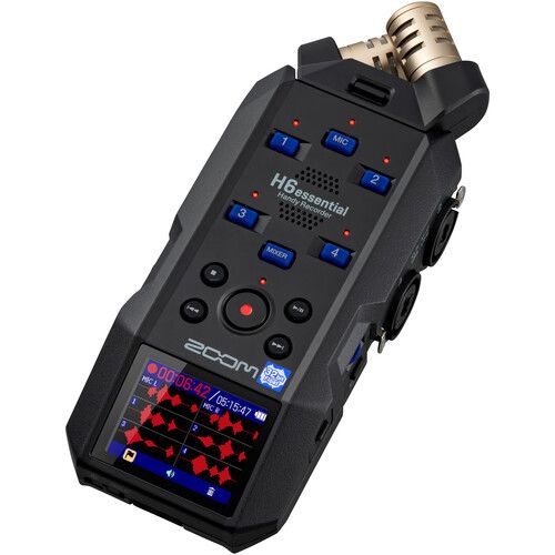  Zoom H6essential 6-Track 32-Bit Float Portable Audio Recorder