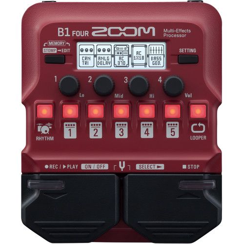  Zoom B1 Four Electric Bass Effects Processor