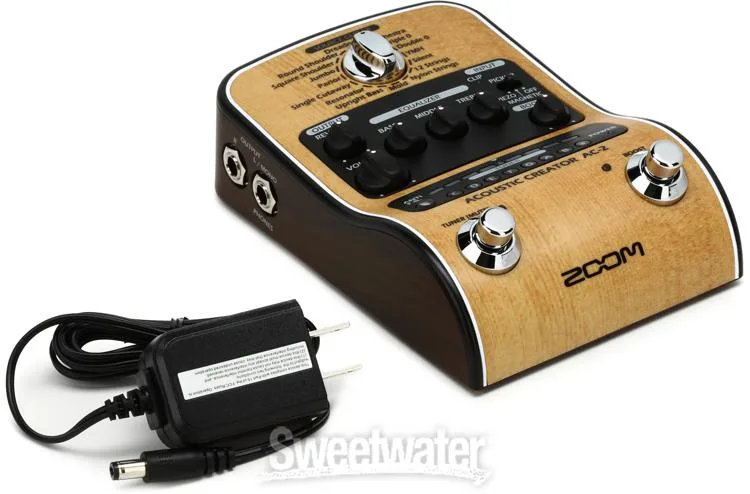  Zoom AC-2 Acoustic Creator - Enhanced Direct Box