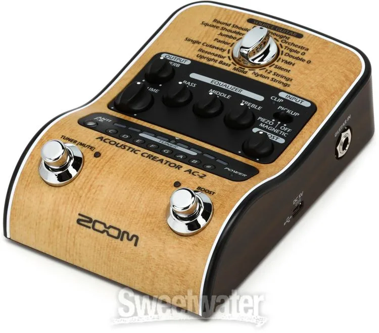  Zoom AC-2 Acoustic Creator - Enhanced Direct Box