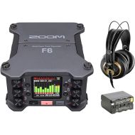 Zoom F6 6-Input / 14-Track Multi-Track Field Recorder with AKG K 240 Headphones (2 Items)