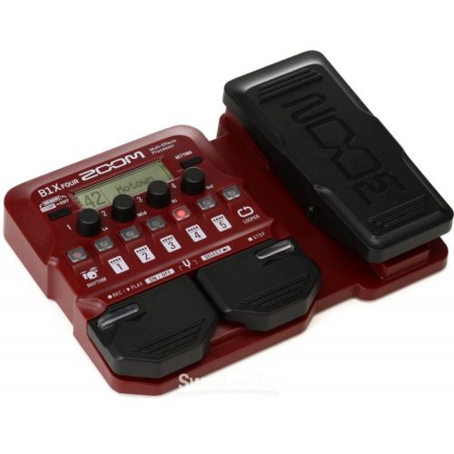  Zoom B1X FOUR Bass Multi-effects Processor with Expression Pedal