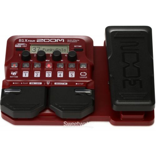  Zoom B1X FOUR Bass Multi-effects Processor with Expression Pedal