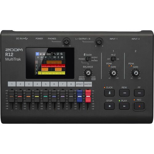  Zoom R12 MultiTrak Portable Recorder and Control Surface