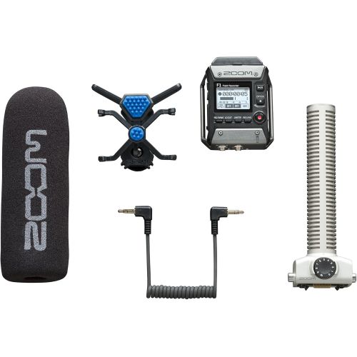  Zoom F1-SP On-Camera Microphone and Recorder, Audio for Video Recorder, Records to SD Card, Outputs to Camera, Battery Powered, Includes Shotgun Microphone