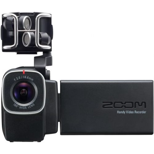  Zoom Q8 Handy Video Recorder, 3M High Definition Video, Stereo Microphones Plus Two XLR/TRS Combo Inputs, Four Tracks of Audio Recording, for Recording, Music, Video, Youtube Video