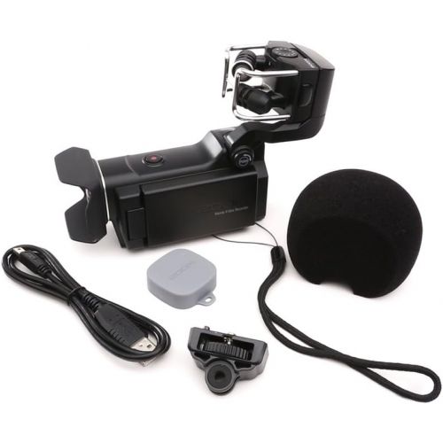  Zoom Q8 Handy Video Recorder, 3M High Definition Video, Stereo Microphones Plus Two XLR/TRS Combo Inputs, Four Tracks of Audio Recording, for Recording, Music, Video, Youtube Video