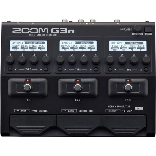  Zoom G3n G-Series Multi-Effects Processor for Guitar, 70 (68 Effects, 1 Looper Pedal, and 1 Rhythm Pedal) Onboard Digital Effects, 75 Custom-designed Factory Patches