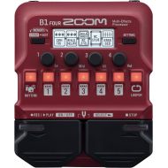 Zoom B1 FOUR Bass Guitar Multi-Effects Processor Pedal, With 60+ Built-in effects, Amp Modeling, Looper, Rhythm Section, Tuner, Battery Powered