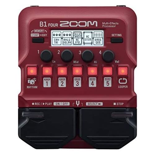  [아마존베스트]Zoom B1 FOUR Multi Effect Bass Guitar Pedal