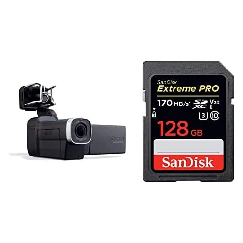  [아마존베스트]Zoom Q8 Digital Recorder Black & SanDisk Extreme Pro SDXC UHS-I Memory Card 128GB (V30, Transmission Speed 170MB/s, U3, 4K UHD Videos, Temperature Resistant)