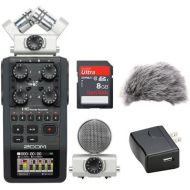 Zoom H6 Portable Recorder Kit wWindbuster, AD-17 AC Adapter & 16GB Memory Card