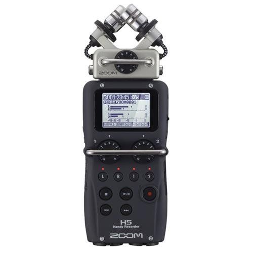  Zoom H5 Recorder with Interchangeable Mic System With Rycote Mini Windjammer for H5