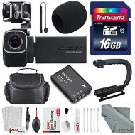 Zoom  Photo Savings Zoom Q8 Handy Video Recorder with 16GB SDHC, Pro Video Grip and Deluxe Accessory Bundle with Cleaning Kit