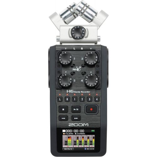  Zoom  Photo Savings Zoom H6 Handy Recorder with Interchangeable Microphone System with Deluxe Accessory Bundle