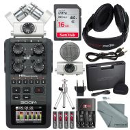 Zoom / Photo Savings Zoom H6 Six-Track Portable Recorder with Interchangeable Microphone System with Deluxe Accessory Bundle