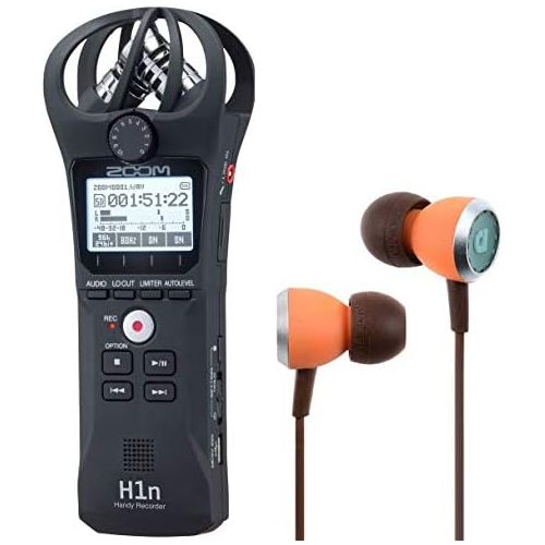  [아마존베스트]Zoom Audio Zoom H1n Audio Recorder + Audiofly In-Ear Earphones