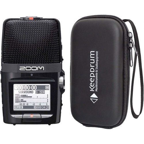  [아마존베스트]Zoom Audio Zoom H2n Handheld Audio Recorder + Keepdrum Soft Case Bag