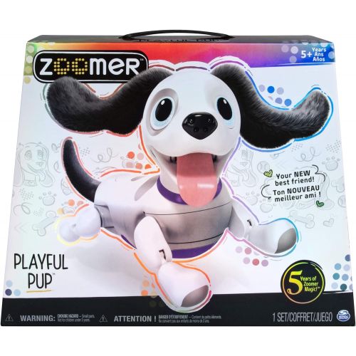  zoomer Playful Pup, Responsive Robotic Dog with Voice Recognition & Realistic Motion, For Ages 5 & Up