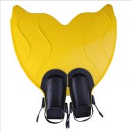 Zorayouth-outdoor Diving Snorkeling Swimming Fins Mono Fins Flippers for Freediving Training Swimming (Color : Yellow, Size : 36-42)