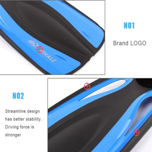  Zorayouth-outdoor Diving Snorkeling Fins Comfortable Light Weight Travel Snorkeling Swim Fins for Swimming,Snorkeling,Aquatic Activity