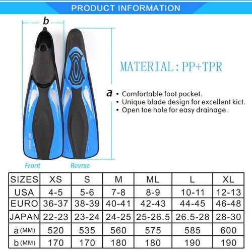  Zorayouth-outdoor Diving Snorkeling Fins Comfortable Light Weight Travel Snorkeling Swim Fins for Swimming,Snorkeling,Aquatic Activity