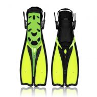 Zorayouth-outdoor Diving fins Snorkeling Swim Fin Deep Diving Snorkeling Fins for Swimming,Snorkeling,Aquatic Activity,Swiming Lesson (Color : Yellow, Size : S)