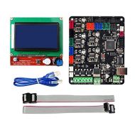 Zowaysoon Motherboard +LCD Display Screen 12864 Control Board for 3D Printer MKS Base V1.5