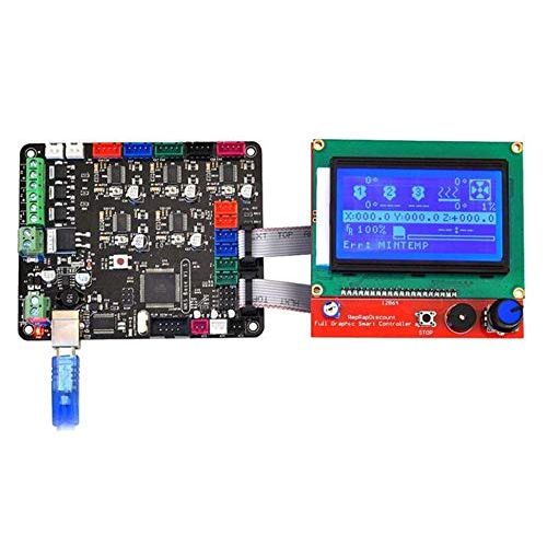  Zowaysoon Motherboard +LCD Display Screen 12864 Control Board for 3D Printer MKS Base V1.5