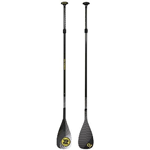  Zray Z-Ray 100% All Carbon Fiber Pro SUP Adjustable Stand up Travel Paddle (3 Piece), Black