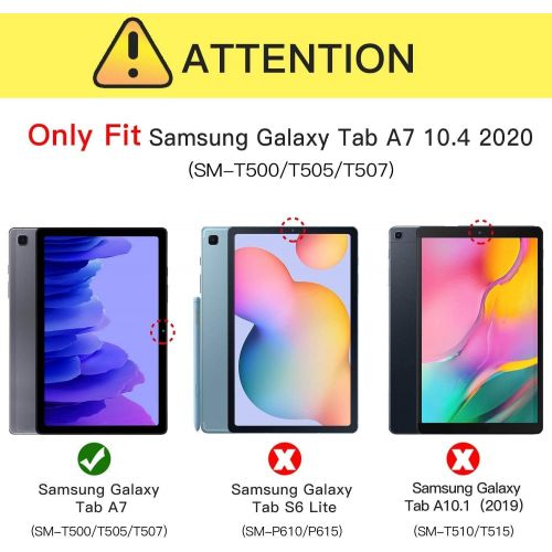  [아마존베스트]Ztotop Case for Samsung Galaxy Tab A7 10.4 Inch 2020 Release (SM-T505/SM-T500/SM-T507), Trifold Standing+Full Protective Case for 10.4 Inch Samsung Galaxy A7 2020 Tablet，Black