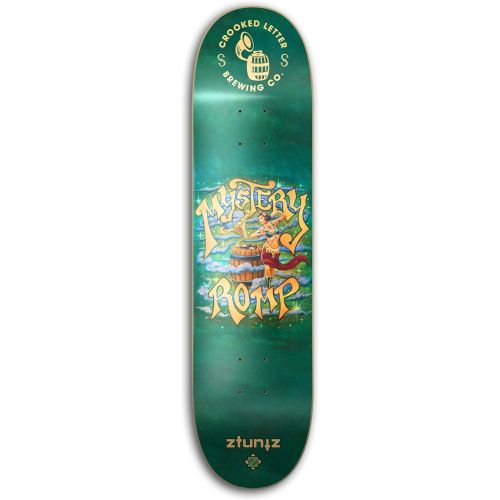  ztuntz skateboards Crooked Letter Brewing Mystery Romp Park Skateboard Deck
