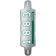 ztuntz skateboards Stetson University Glider 1883 Drop-Through Longboard Deck, 10 x 38-Inch/29-Inch WB, Green/Gray/White