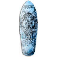 ZtuntZ Skateboards KPD Sinister Smoke Surf Skater Deck, 11.25 x 34-Inch/18.375-Inch WB, Blue/Black