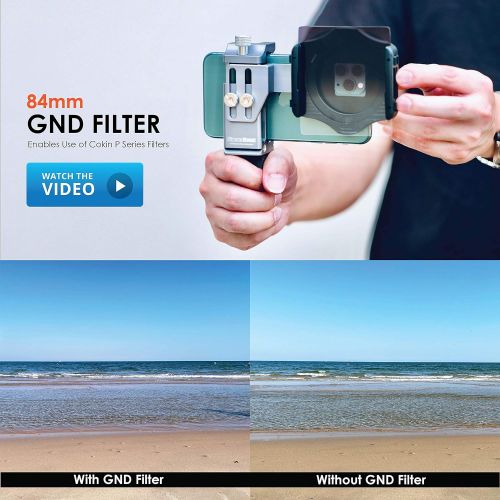  Ztylus Cinema Mount Smartphone GND Filter Set with Mounting Clip for iPhone, Samsung (GND Filter + Cinema Mount Rig)