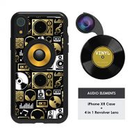 Ztylus Designer Revolver M Series Camera Kit: 4 in 1 Lens + iPhone XR Case, Smartphone Lens Kit Accessory  Fisheye Lens, Wide Angle Lens, Macro Lens, CPL (Audio Elements)