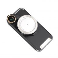 Ztylus 4-in-1 Revolver Lens Smartphone Camera Kit for iPhone 8: Super Wide Angle, Macro, Fisheye, CPL, Protective Case, Phone Camera, Photo Video (Silver)