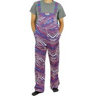 Zubaz NFL Men's Zebra Bib Overalls With Scattered Logo Liner