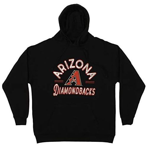  Zubaz MLB Mens Arched Logo Fleece Pullover Hoodie, Hooded Sweatshirt