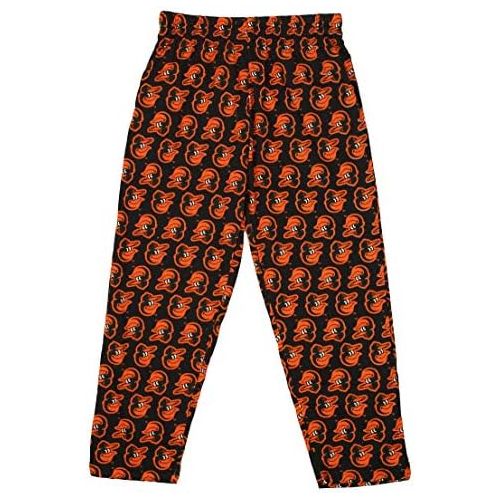  Zubaz MLB Mens Baltimore Orioles Big Logo Print Lounge Pants, Large