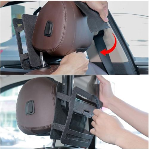  [아마존베스트]ZugGear Zuggear Car Headrest Mount Holder Strap for Swivel and Flip Style Portable DVD Player - 9 Inch to 9.5 Inch