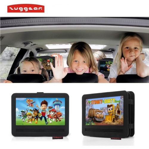  [아마존베스트]Zuggear Car Headrest Mount Holder Strap for Swivel and Flip Style Portable DVD Player - 9 Inch to 9.5 Inch Screen