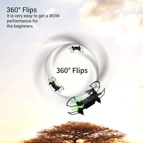  [아마존 핫딜]  [아마존핫딜]Zuhafa zuhafa Z2HC Mini Drones with Camera, Foldable Pocket Quadcopter for Kids Gift,Nano RC Drone with Altitude Hold 3D Flips and Headless Mode Easy to Fly for Beginners(Black)