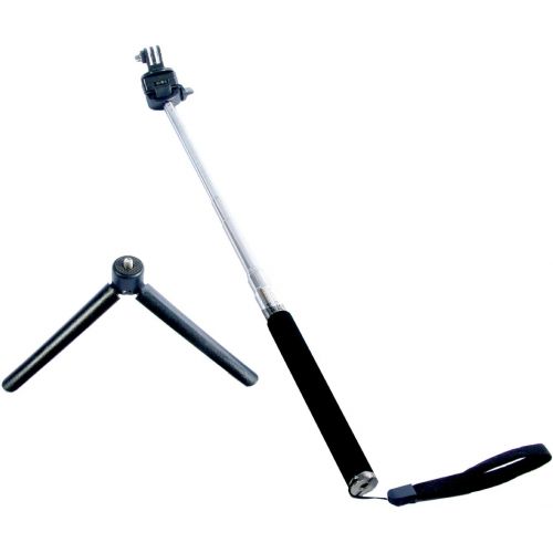  Zuma Monopod, Tripod, and Selfie Stick for GoPro Cameras and Lightweight Cameras Includes Mini-Tripod Mount Stand Photography Photo Studio Video Selfies Live Stream