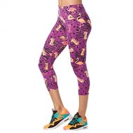 Zumba Dance Fitness Compression Pants Workout Print Capri Leggings for Women
