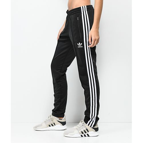 아디다스 ADIDAS adidas 3 Stripe Black Track Pants