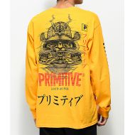 PRIMITIVE Primitive Samurai Gold Long Sleeve T-Shirt